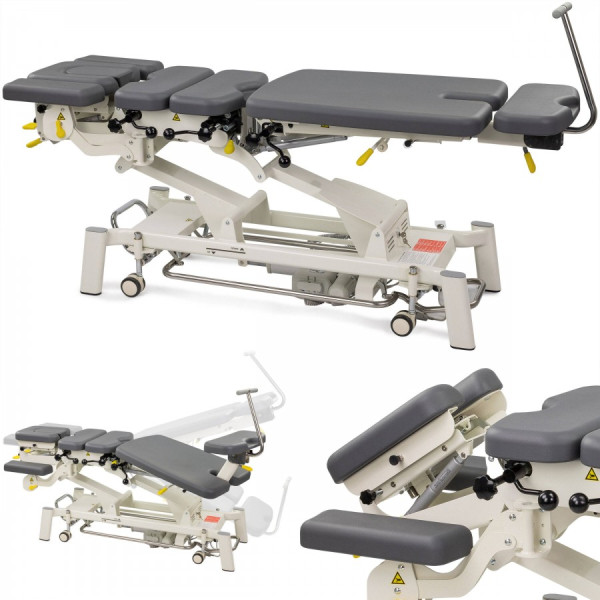Habys Κρεβάτι Μασάζ Φυσικοθεραπείας Upright Chiro Z7 σε Γκρι Χρώμα